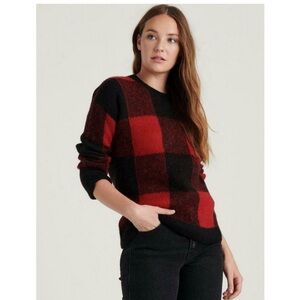 Lucky Brand buffalo plaid sweater